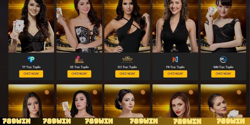 Live casino 789Win chân thật, tạo cảm giác như đang tham gia trực tiếp